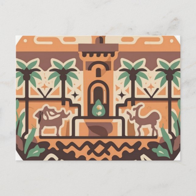 postcard which shows of 'Ghardaia' in Algerie Postkarte (Vorderseite)