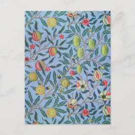 POSTCARD : WILLIAM MORRIS "BLAUE POMEGRANATES" POSTKARTE
