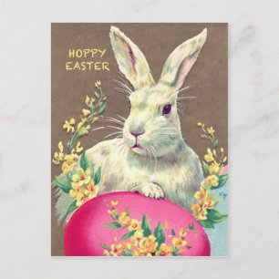 Postcard with Cute Little Easter Bunny Feiertagspostkarte