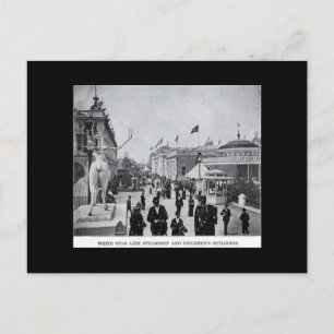 Postcard-World's Fair-Starline & Children's Bldgs Postkarte