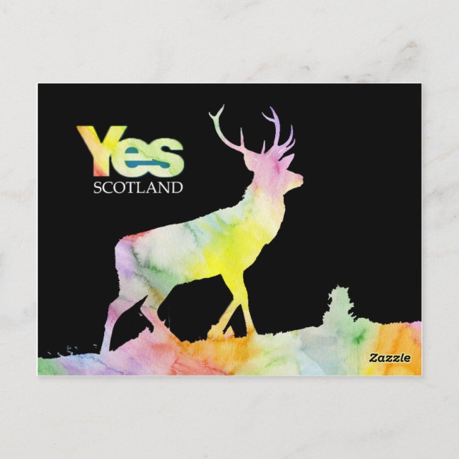 POSTCARD "YES SCOTLAND POSTKARTE (Rückseite)