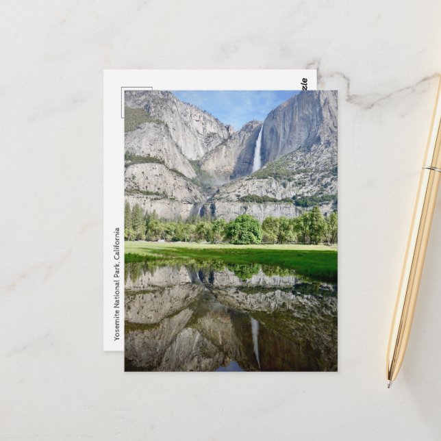 Postcard - Yosemite-Nationalpark Postkarte (Vorderseite/Rückseite Beispiel)