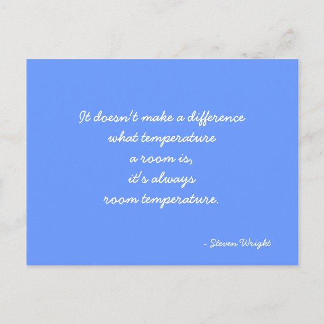 Postcard zitieren von Steven Wright Postkarte (Vorderseite)