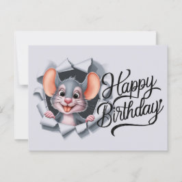 Postcards Happy Birthday Maus 03 Postkarte
