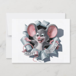 Postcards Happy Birthday Maus Postkarte