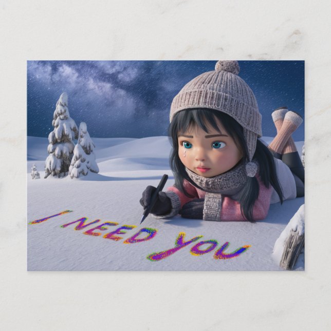 Postcards I Need You 05 Postkarte (Vorderseite)