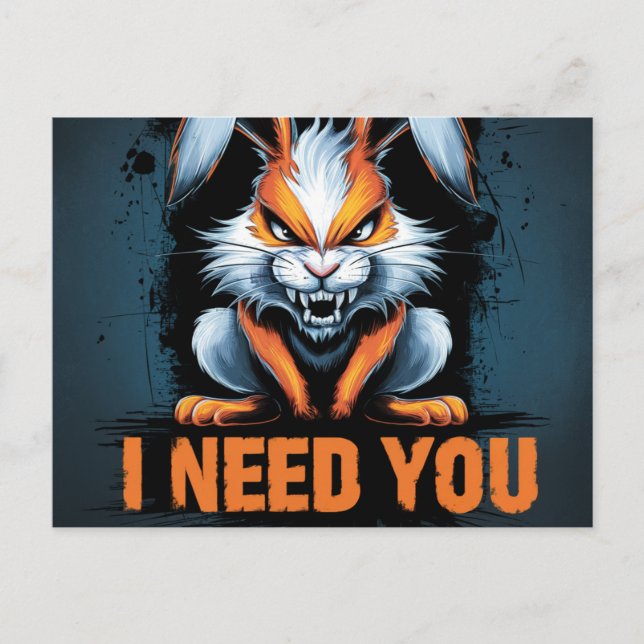 Postcards I Need You 05 Postkarte (Vorderseite)
