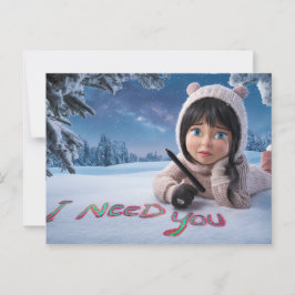 Postcards I Need You 07 Postkarte