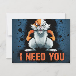 Postcards I Need You 08 Postkarte