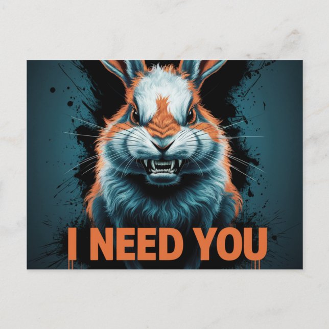Postcards I Need You Postkarte (Vorderseite)