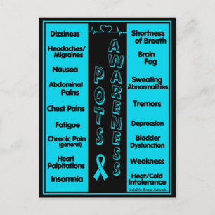 POSTCARDS.. POTS - Symptome Postkarte