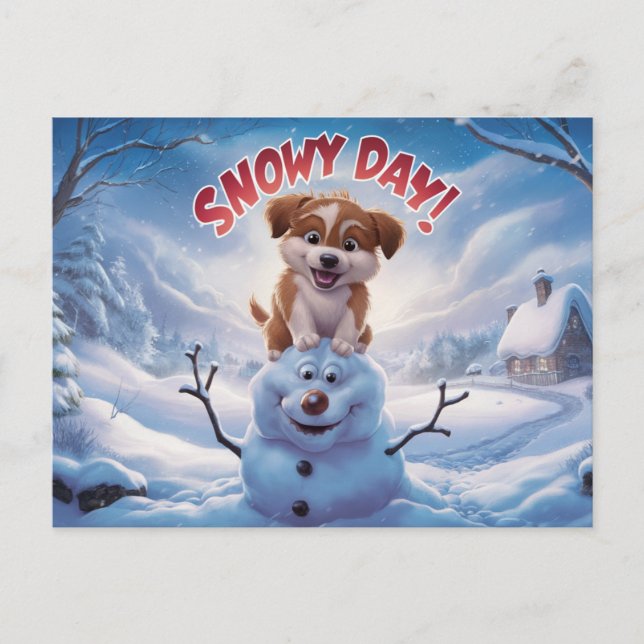 Postcards Snow Day 08 Postkarte (Vorderseite)