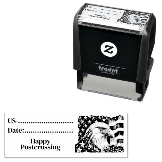 Postcross ID USA, USA Eagle Design, Permastempel