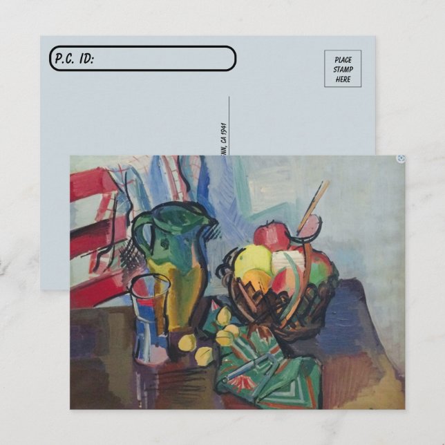 Postcross - Stillleben von Ben Benn gemalt Postkarte (Vorne/Hinten)