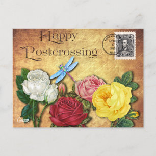 Postcrossing Libelle - Postkarte