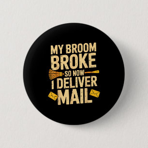 Postdame Design Für Frauen Mädchen Postzustellerin Button