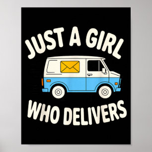 Postdame-Design für Frauen Mädchen Postzustellerin Poster