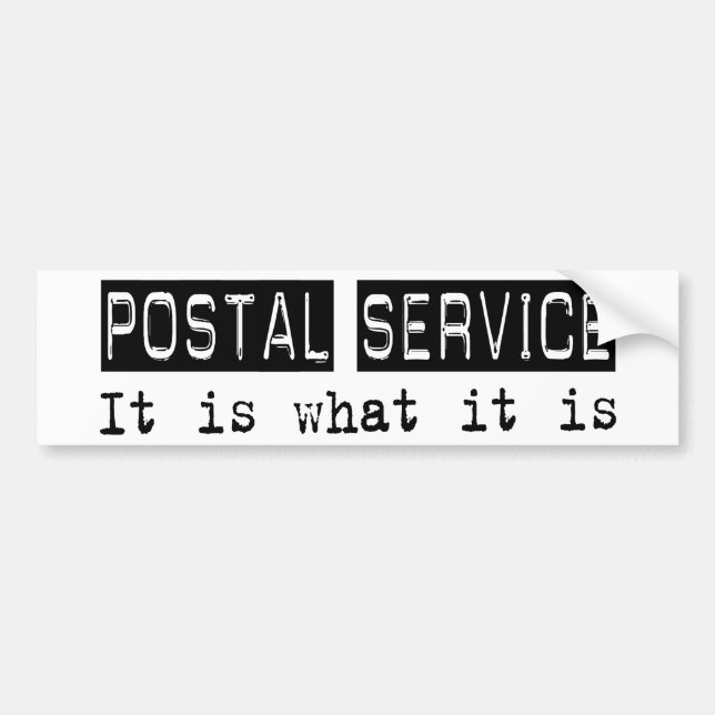 Postdienst ist es autoaufkleber (Vorne)