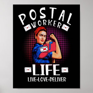 Postdienst-Mitarbeiter Live-Liebe Poster