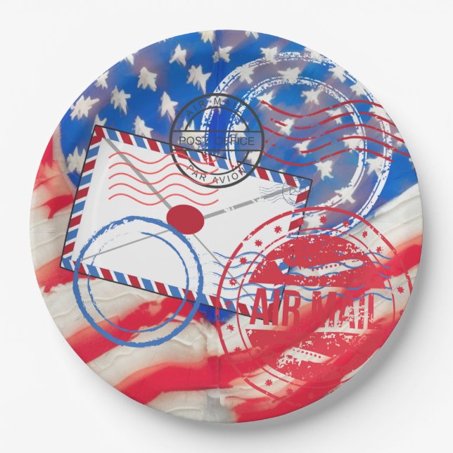 Postdienst Pappteller (Vorderseite)