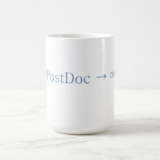 PostDoc nähert sich Unendlichkeit - Kaffee-Tasse Tasse