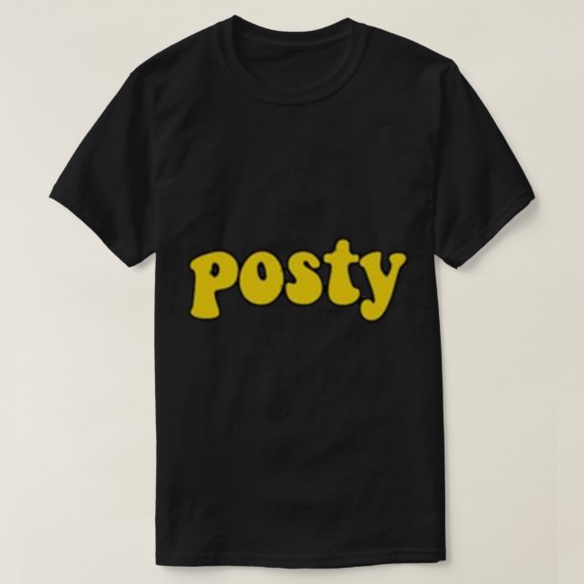 POSTE - POST-MALONE-Aufkleber T-Shirt (Design vorne)