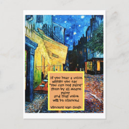 Posteindrucksvolle Kunstmalerei Zitat Postkarte