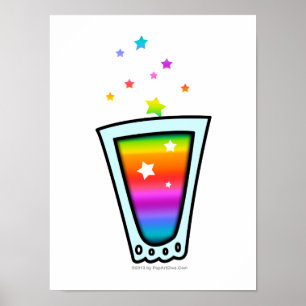 POSTEN, DRUCKEN - ROINBOW-SCHUHGLAS POSTER