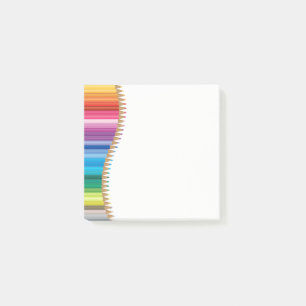 Posten-es-Anmerkung-Farbige Bleistifte Post-it Klebezettel