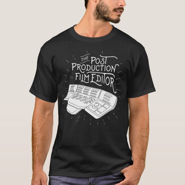 Posten-Produktions-Film-Herausgeber T-Shirt (Vorderseite)