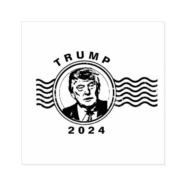 POSTENPRÄSIDENT DONALD TRUMP 2024 GUMMISTEMPEL (Prägung)