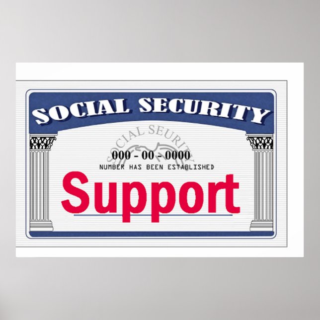 POSTEPrint "Social Security" Poster (Vorne)