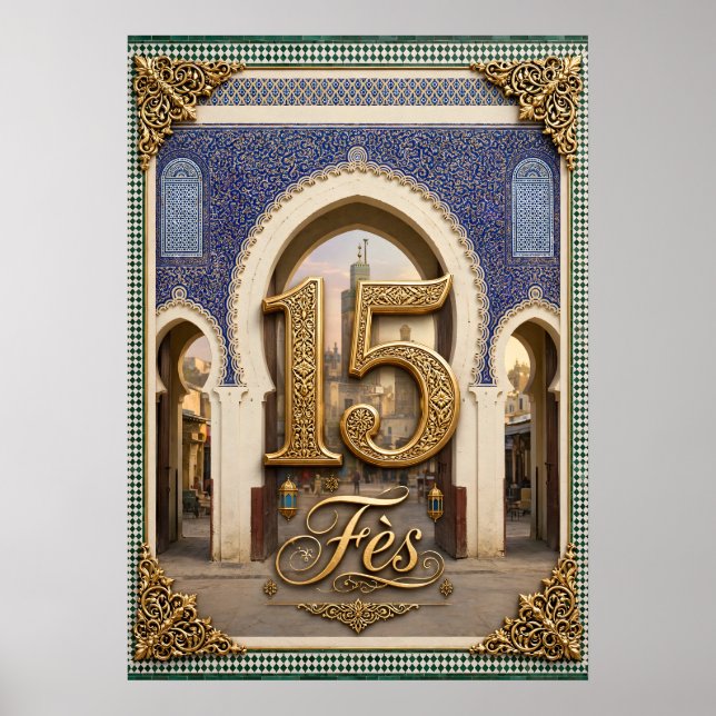 Poster 15 Fès Marokko (Vorne)