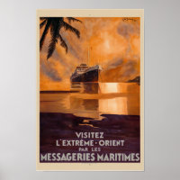 Poster 1931 im extremen Orient im Fernen Osten