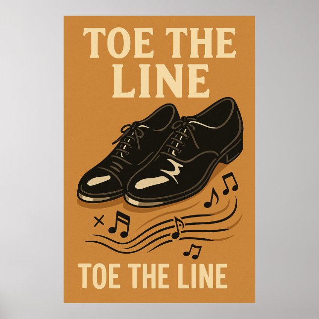 Poster 19, Toe the Line, Vintag (Vorne)