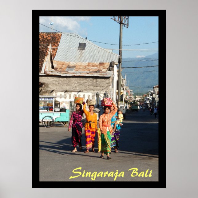Poster 1 (24" x 18") Singapur Bali Indonesien (Vorne)