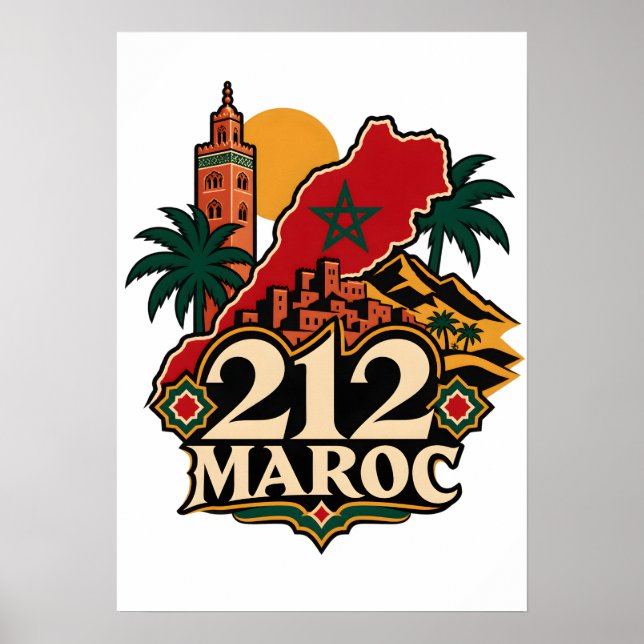 Poster 212 Marokko  (Vorne)