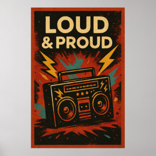 Poster 21, Laut und Stolz, Vintage