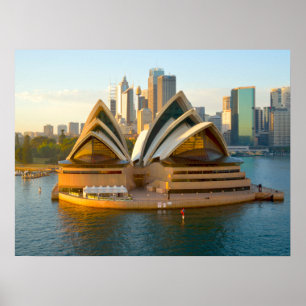 Poster (24"x18") Sydney Opera House Australien