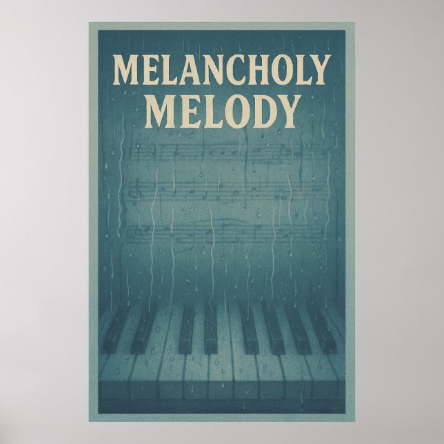 Poster 31, Melancholy Melody, Vintag (Vorne)