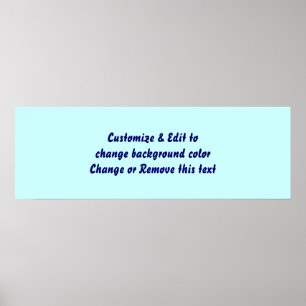 Poster 36" X 12" Leere Bild und Text hinzufügen