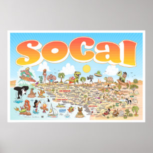 Poster 36X24 Südkalifornien