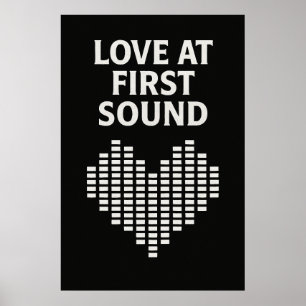 Poster 37, Liebe bei First Sound, Vintag Art