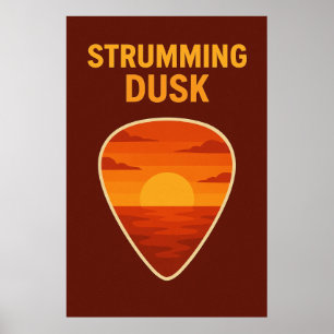 Poster 39, Strumming Dusk, Vintage Kunst