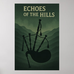Poster 43, Echoes of the Hills, Vintage Kunst