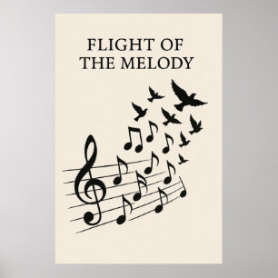 Poster 49, Flight of the Melody, Vintag Art
