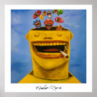 Poster 60,96x60,96cm: Felicidade von Flavio Rossi