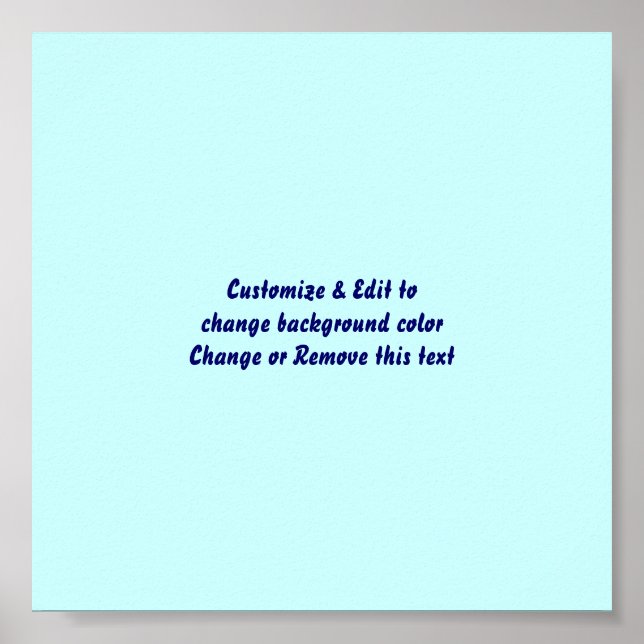 Poster 6" X 6" Leere Bild und Text hinzufügen (Vorne)