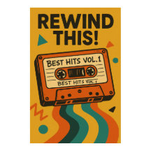 Poster 7, Rewind Dies, Vintag!