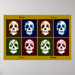 Poster - 8 Schädel